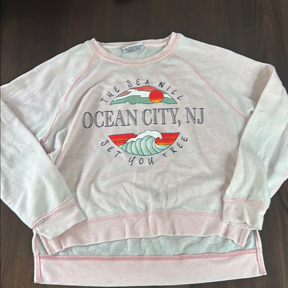 Pink Ocean City NJ Sweatshirt